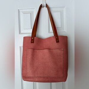 Portland Leather Goods classic medium tote in Flamingo - EUC